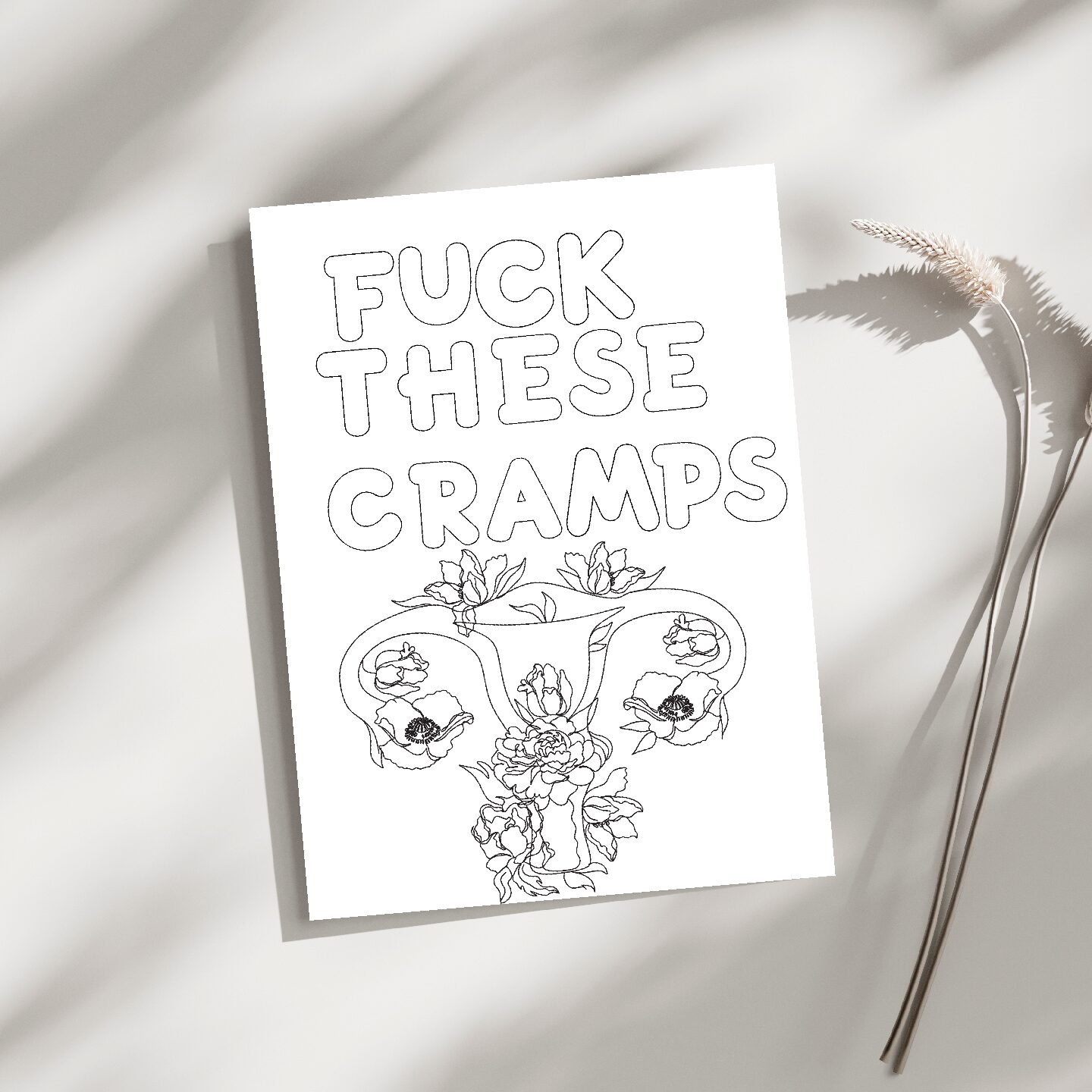 Fck These Cramps Coloring Sheet - Single